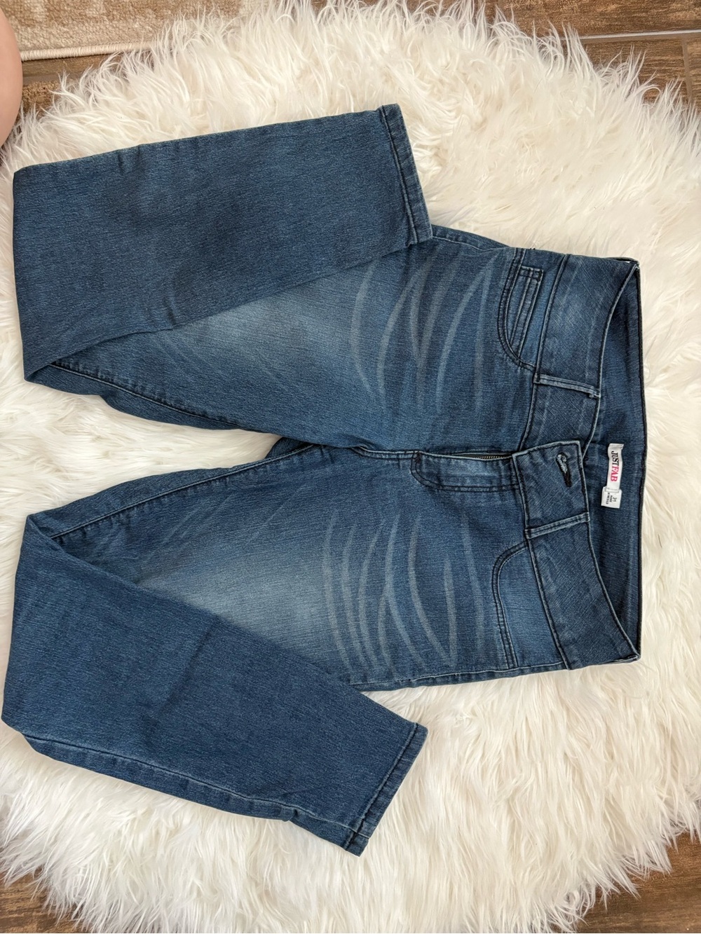 JustFab Women's Booty Lift Dark Wash Skinny Jeans